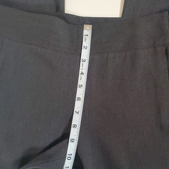 CAbi Women’s Trouser Size 10 Gray Ponte Knit Wide Leg Pants Slacks Classic - Picture 10 of 11